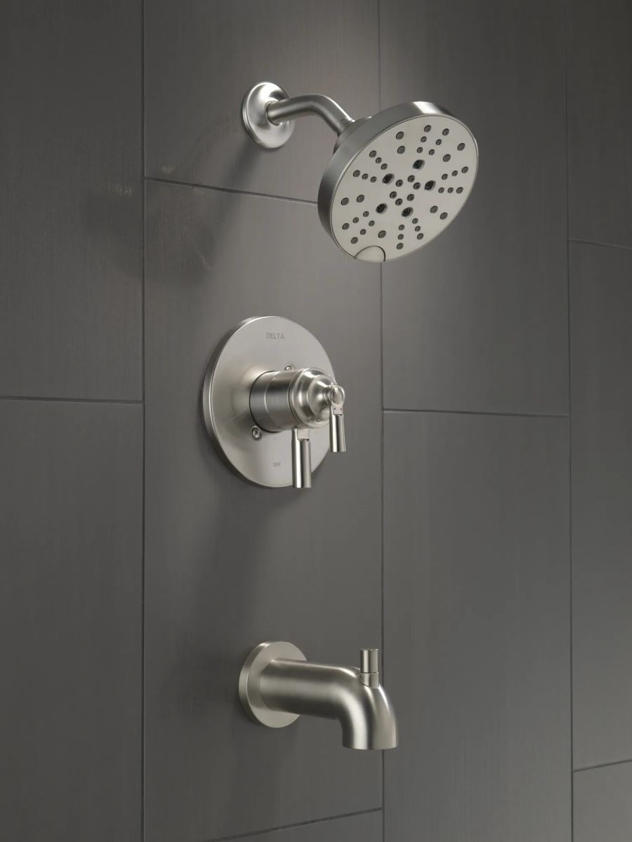 DELTA Saylor Monitor 17 Series Tub & Shower Trim — Stainless