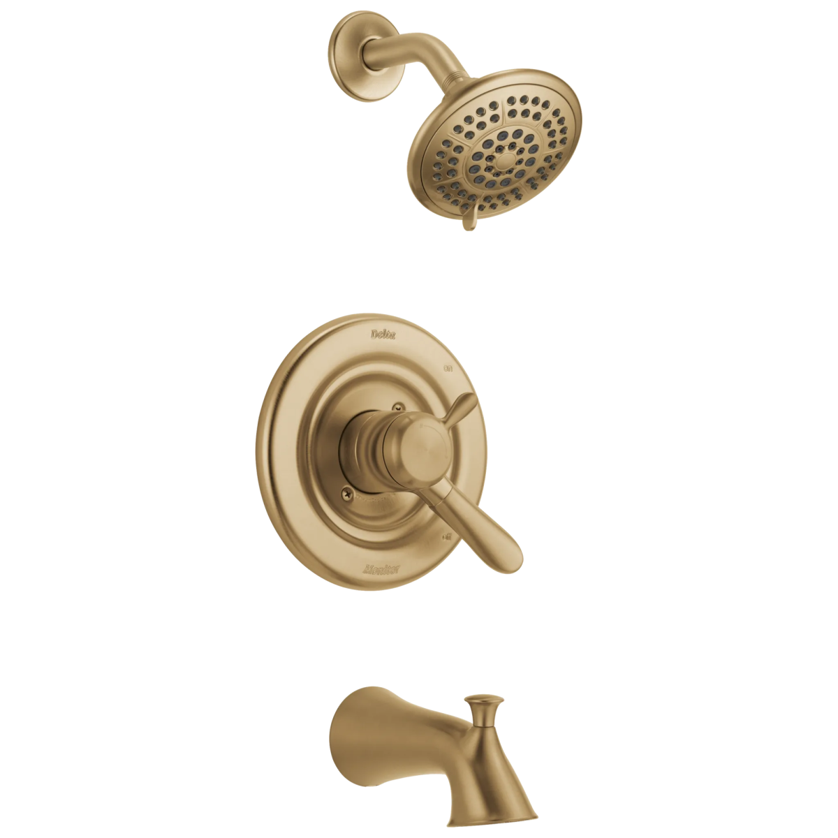 DELTA Lahara Monitor 17 Series Tub & Shower Trim — Champagne Bronze