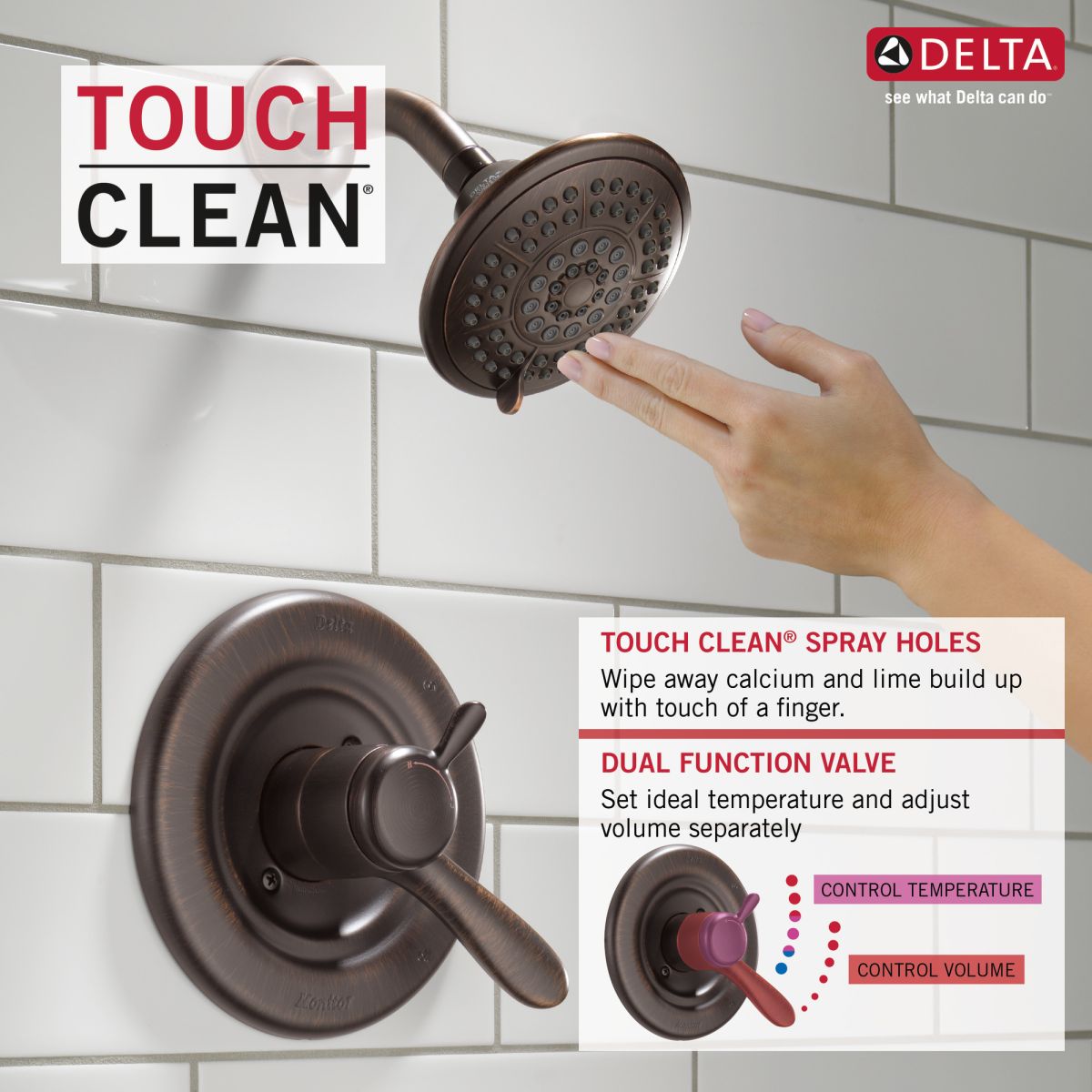DELTA Lahara Monitor 17 Series Tub & Shower Trim — Venetian Bronze