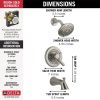 DELTA Lahara Monitor 17 Series Tub & Shower Trim — Stainless