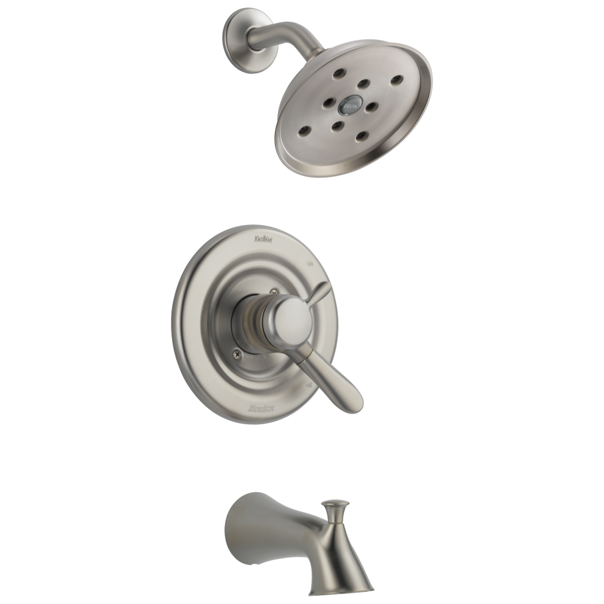 DELTA Lahara Monitor 17 Series H2OKINETIC Tub & Shower Trim — Stainless