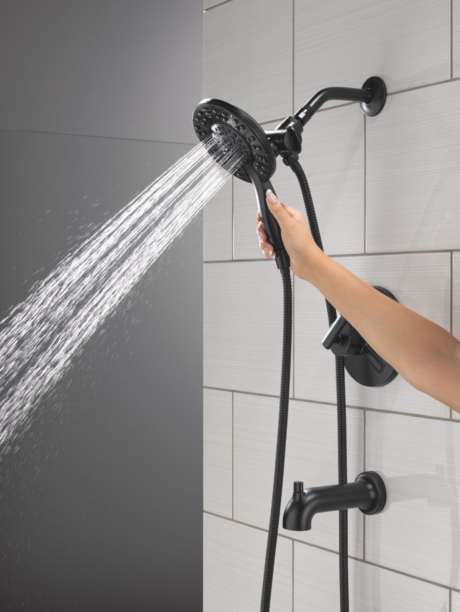 DELTA Altado Monitor 17 Series Tub & Shower Trim with In2ition — Matte Black