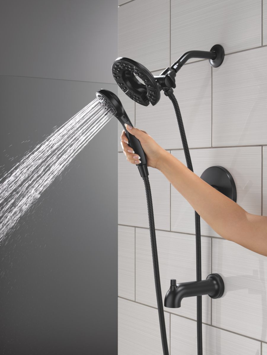 DELTA Altado Monitor 17 Series Tub & Shower Trim with In2ition — Matte Black