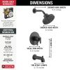 DELTA Altado Monitor 17 Series Tub & Shower Trim — Matte Black
