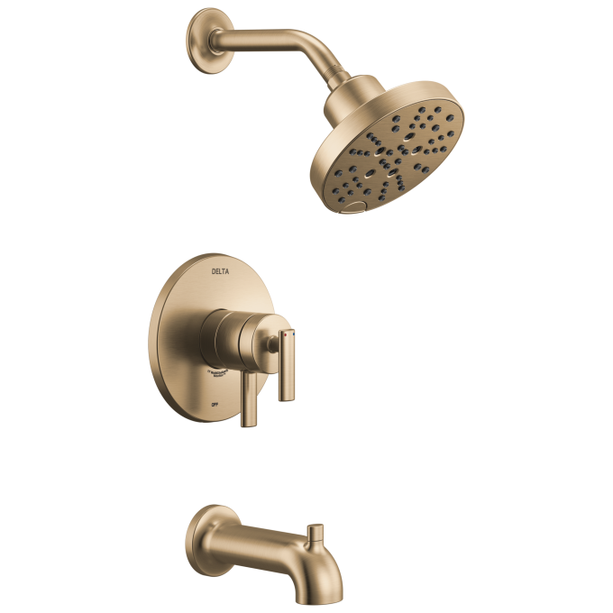 DELTA Altado Monitor 17 Series Tub & Shower Trim — Champagne Bronze