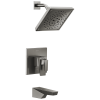 DELTA Trillian 17 Series H2Okinetic Tub Shower Trim — Lumicoat® Black Stainless