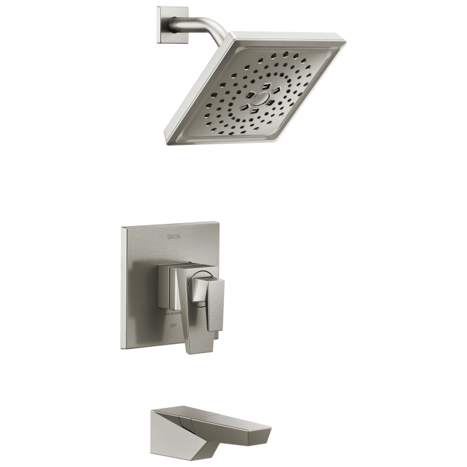 DELTA Trillian 17 Series H2Okinetic Tub Shower Trim — Lumicoat® Stainless