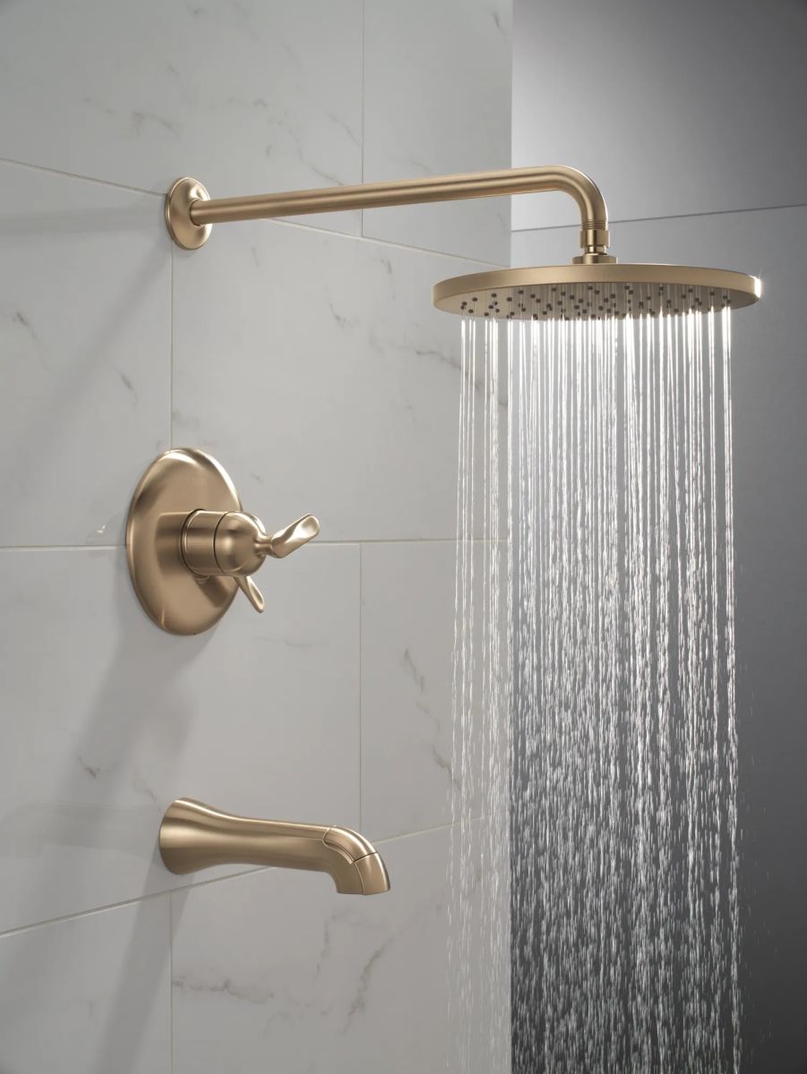 DELTA Bonacci 17 Series Tub Shower Trim — Lumicoat® Champagne Bronze