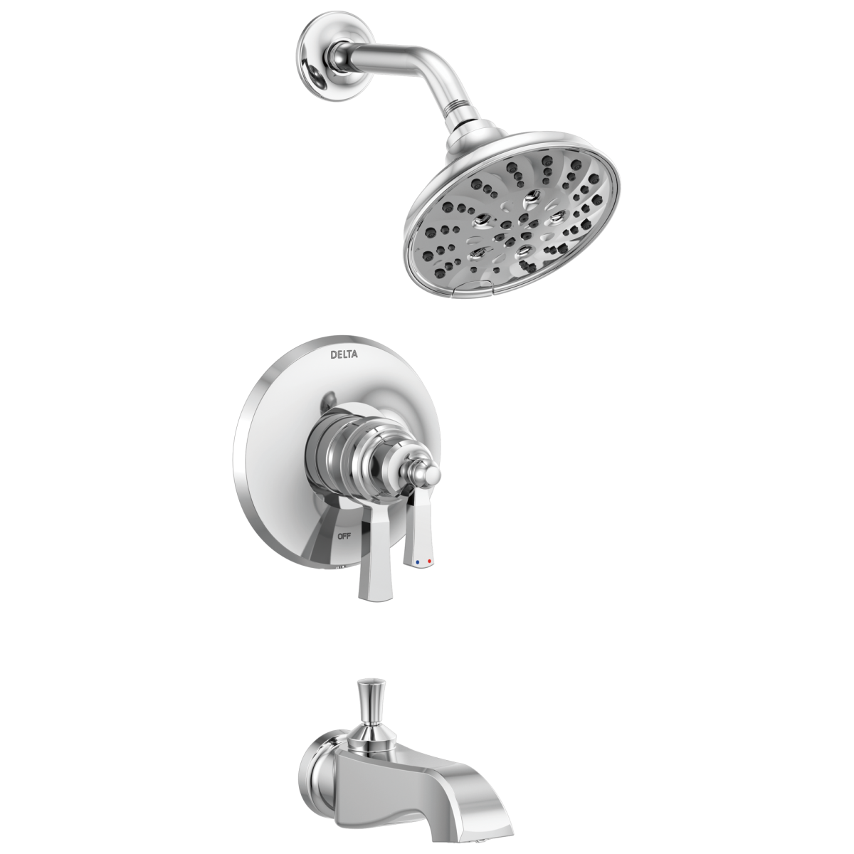 DELTA Dorval Monitor 17 Series Tub & Shower Trim — Chrome