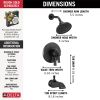 DELTA Dorval Monitor 17 Series Tub & Shower Trim — Matte Black