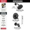 DELTA Trinsic Monitor 17 Series H2OKINETIC Tub & Shower Trim — Matte Black