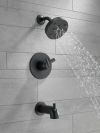 DELTA Trinsic Monitor 17 Series H2OKINETIC Tub & Shower Trim — Matte Black