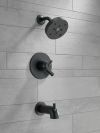 DELTA Trinsic Monitor 17 Series H2OKINETIC Tub & Shower Trim — Matte Black