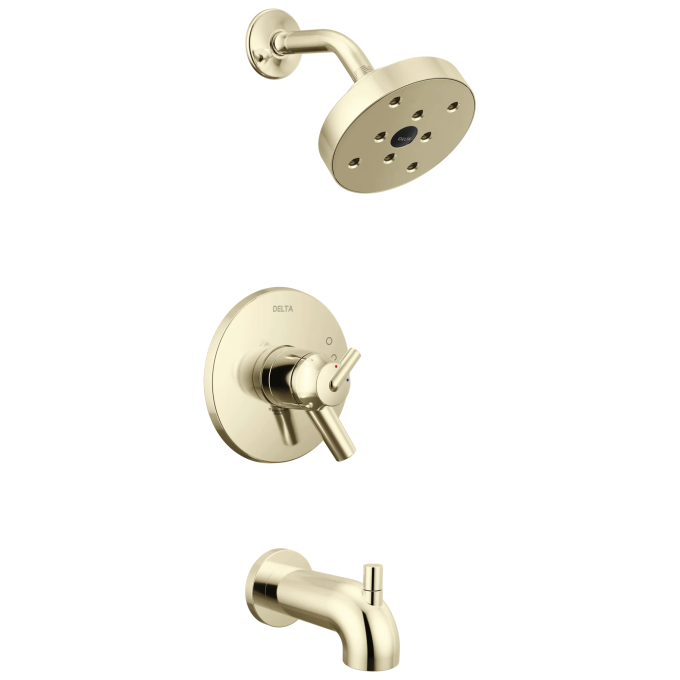 DELTA Trinsic Monitor 17 Series H2OKINETIC Tub & Shower Trim — Polished Nickel