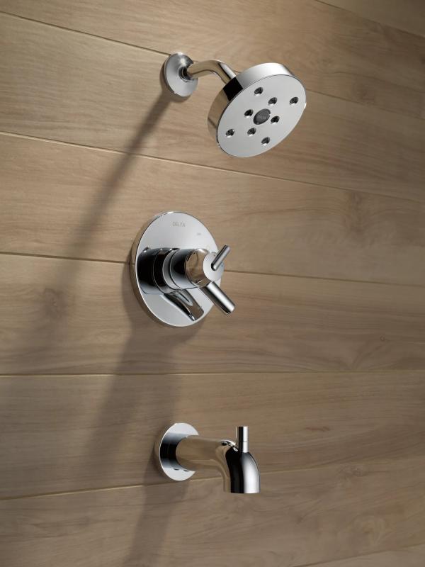 DELTA Trinsic Monitor 17 Series H2OKINETIC Tub & Shower Trim — Chrome