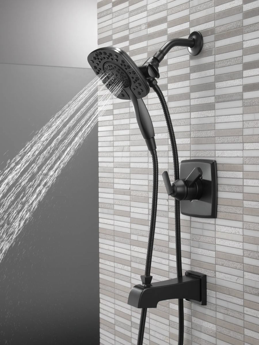 DELTA Ashlyn Monitor 17 Series Shower Trim with In2ition — Matte Black