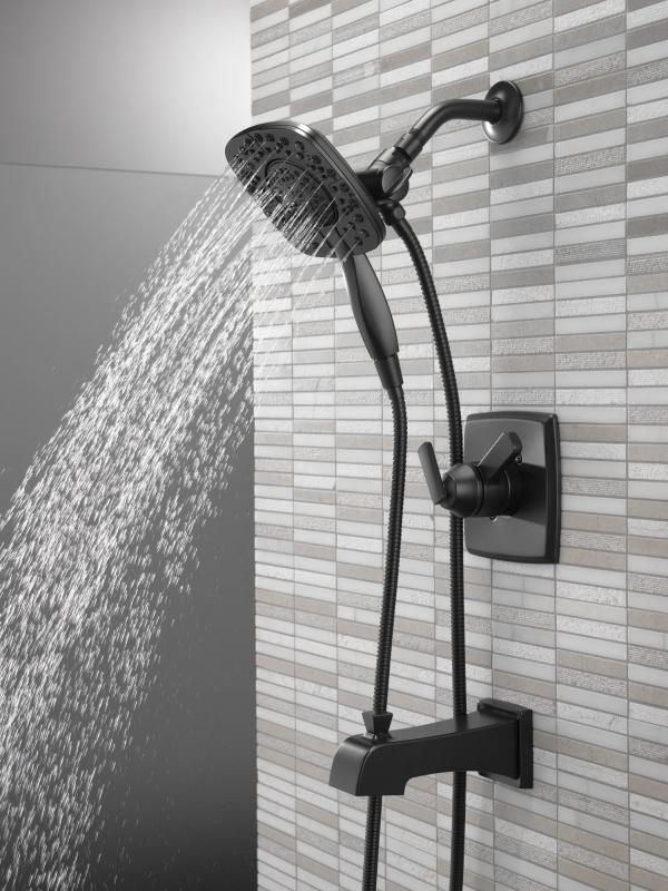 DELTA Ashlyn Monitor 17 Series Shower Trim with In2ition — Matte Black