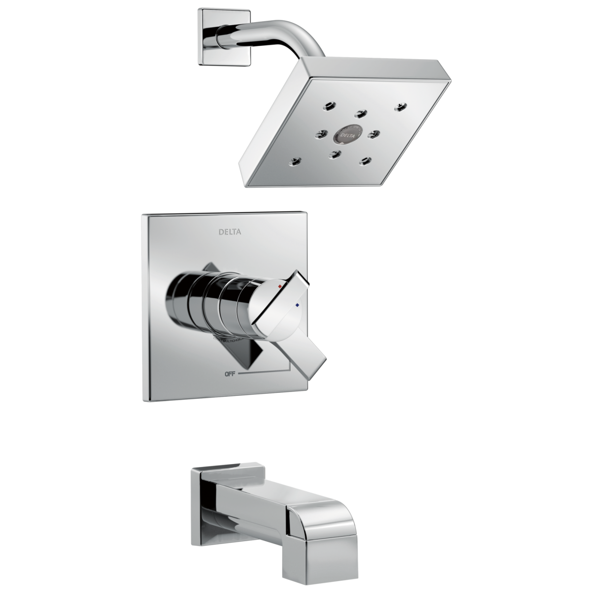 DELTA Ara Monitor 17 Series H2OKINETIC Tub & Shower Trim — Chrome