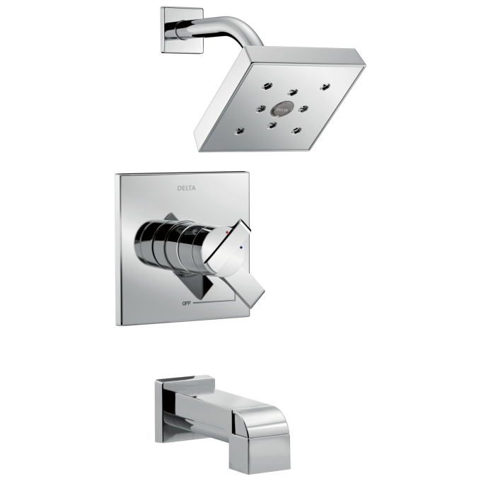 DELTA Ara Monitor 17 Series H2OKINETIC Tub & Shower Trim — Chrome