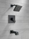 DELTA Ara Monitor 17 Series H2OKINETIC Tub & Shower Trim — Matte Black