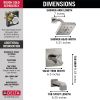 DELTA Ara Monitor 17 Series H2OKINETIC Tub & Shower Trim — Stainless