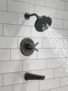 DELTA Galeon 17S Tub Shower Trim with H2OKinetic — Matte Black