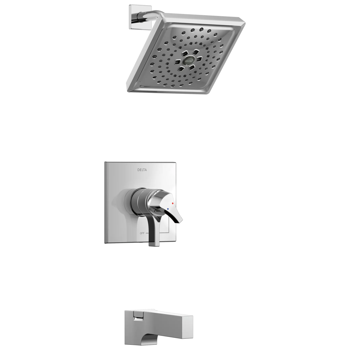 DELTA Zura Monitor 17 Series H2OKINETIC Tub & Shower Trim — Chrome