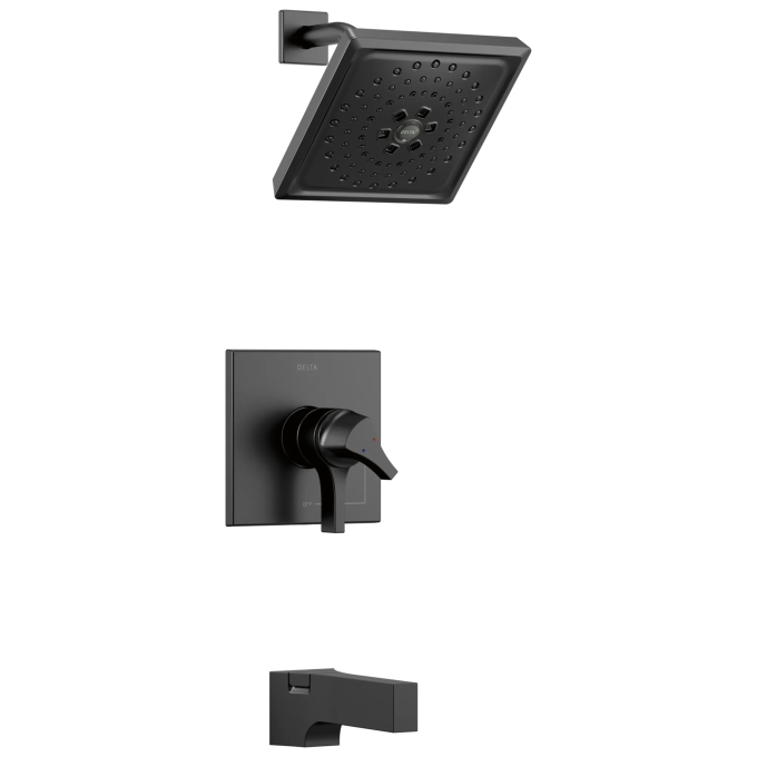 DELTA Zura Monitor 17 Series H2OKINETIC Tub and Shower Trim — Matte Black