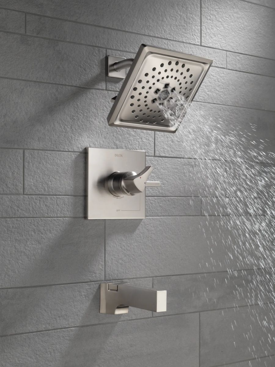 DELTA Zura Monitor 17 Series H2OKINETIC Tub & Shower Trim — Stainless