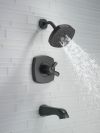 DELTA Stryke 17 Series Tub and Shower Only — Matte Black