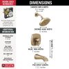 DELTA Stryke 17 Series Tub and Shower Only — Lumicoat® Champagne Bronze