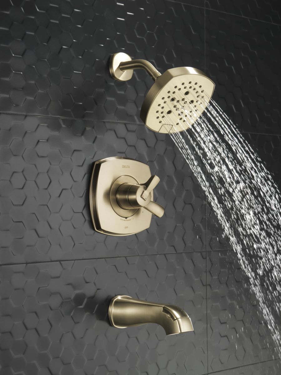 DELTA Stryke 17 Series Tub and Shower Only — Lumicoat® Champagne Bronze