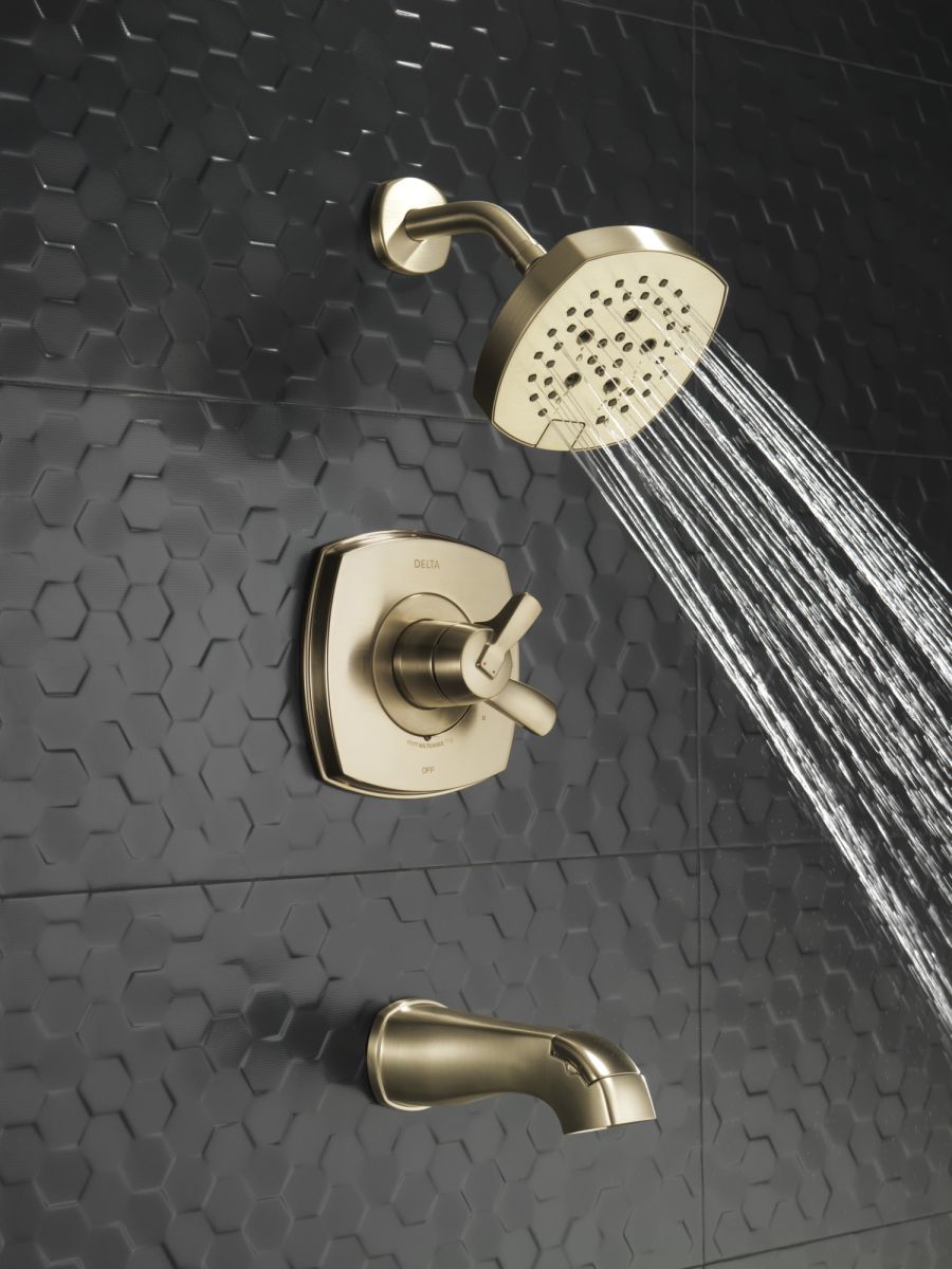 DELTA Stryke 17 Series Tub and Shower Only — Lumicoat® Champagne Bronze