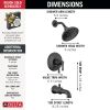DELTA Broderick 17 Series Tub Shower Trim — Matte Black
