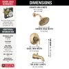 DELTA Broderick 17 Series Tub Shower Trim — Lumicoat® Champagne Bronze