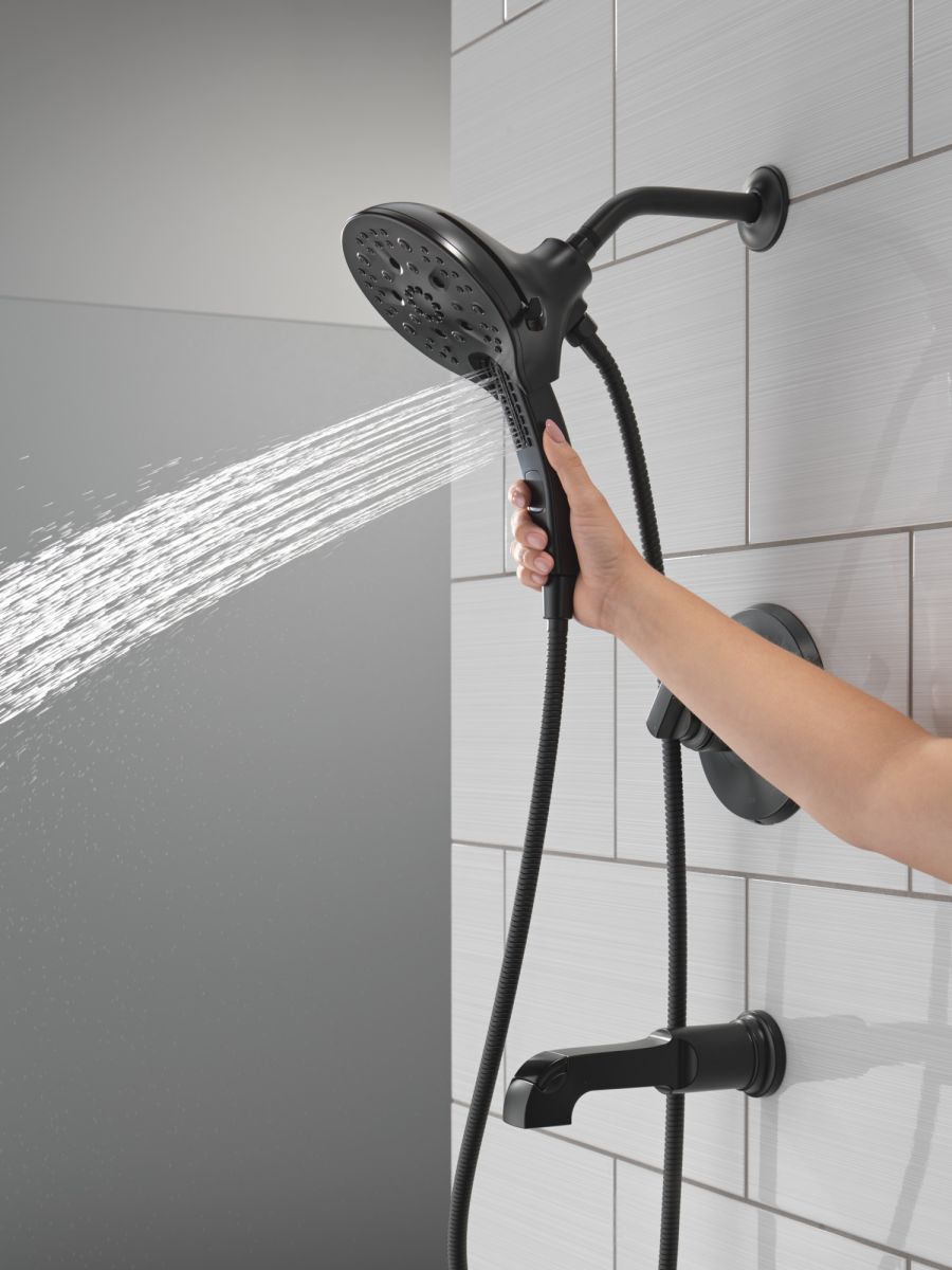 DELTA Tetra 17 Series Tub Shower Trim — Matte Black
