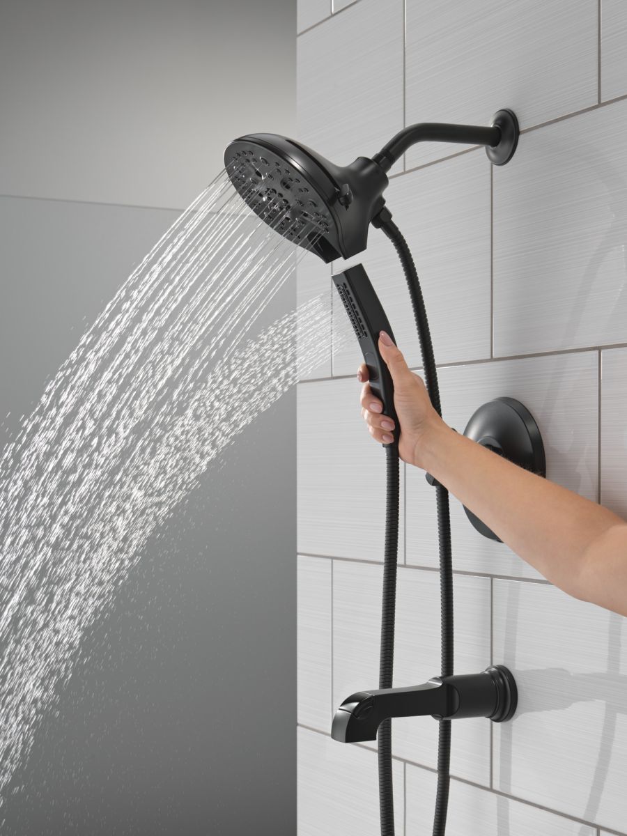 DELTA Tetra 17 Series Tub Shower Trim — Matte Black