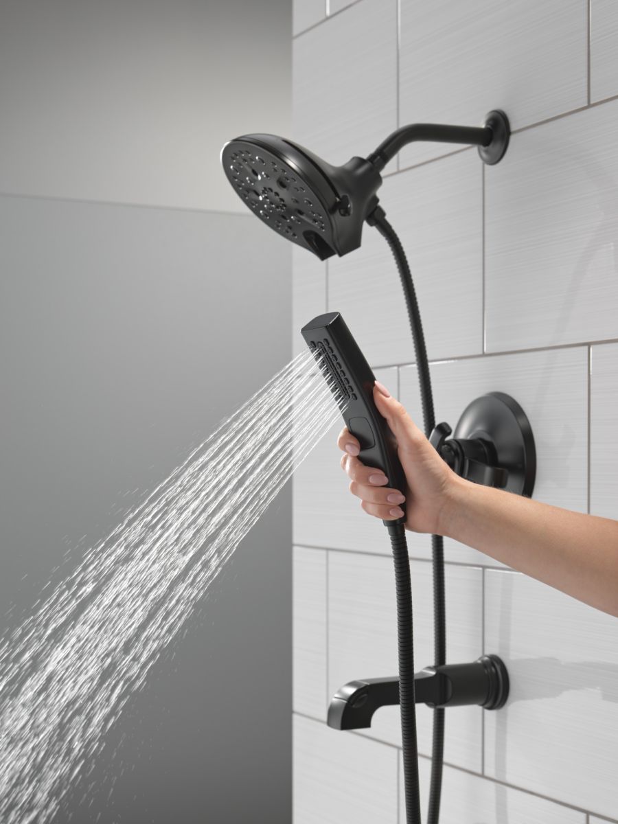 DELTA Tetra 17 Series Tub Shower Trim — Matte Black