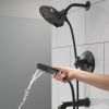 DELTA Tetra 17 Series Tub Shower Trim — Matte Black