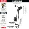 DELTA Tetra 17 Series Tub Shower Trim — Matte Black