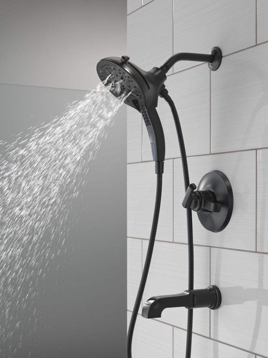 DELTA Tetra 17 Series Tub Shower Trim — Matte Black