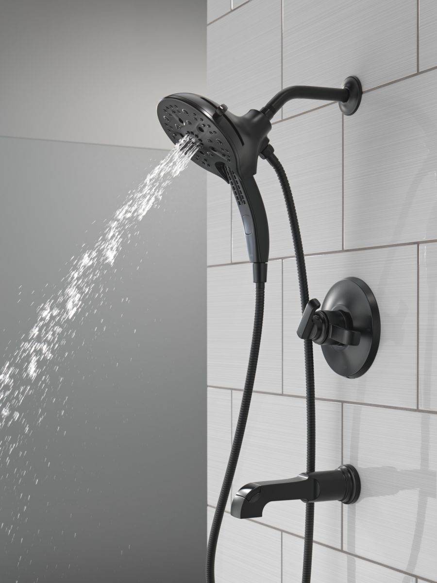 DELTA Tetra 17 Series Tub Shower Trim — Matte Black