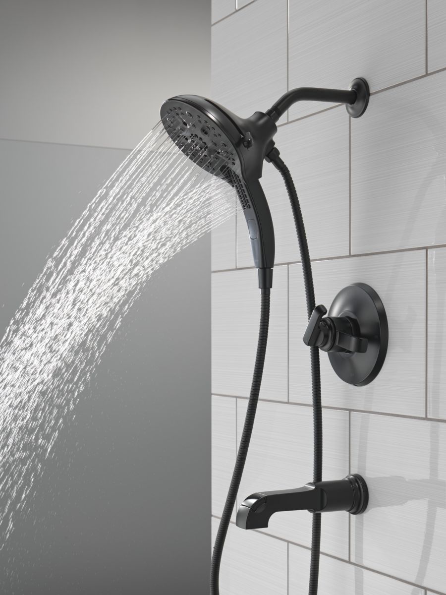 DELTA Tetra 17 Series Tub Shower Trim — Matte Black