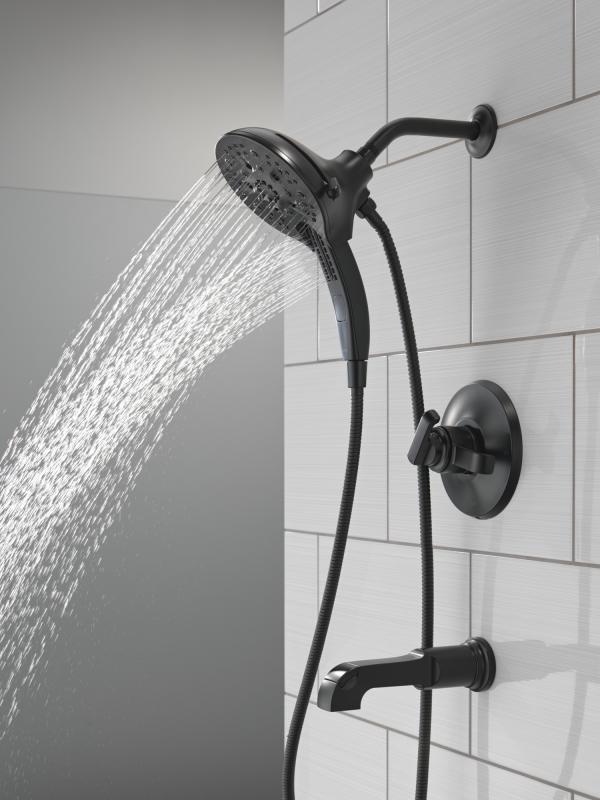 DELTA Tetra 17 Series Tub Shower Trim — Matte Black