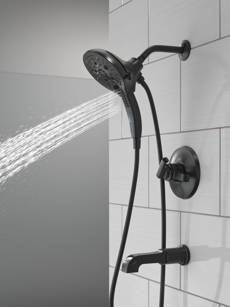 DELTA Tetra 17 Series Tub Shower Trim — Matte Black