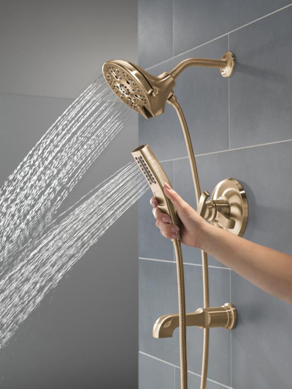 DELTA Tetra 17 Series Tub Shower Trim — Lumicoat® Champagne Bronze