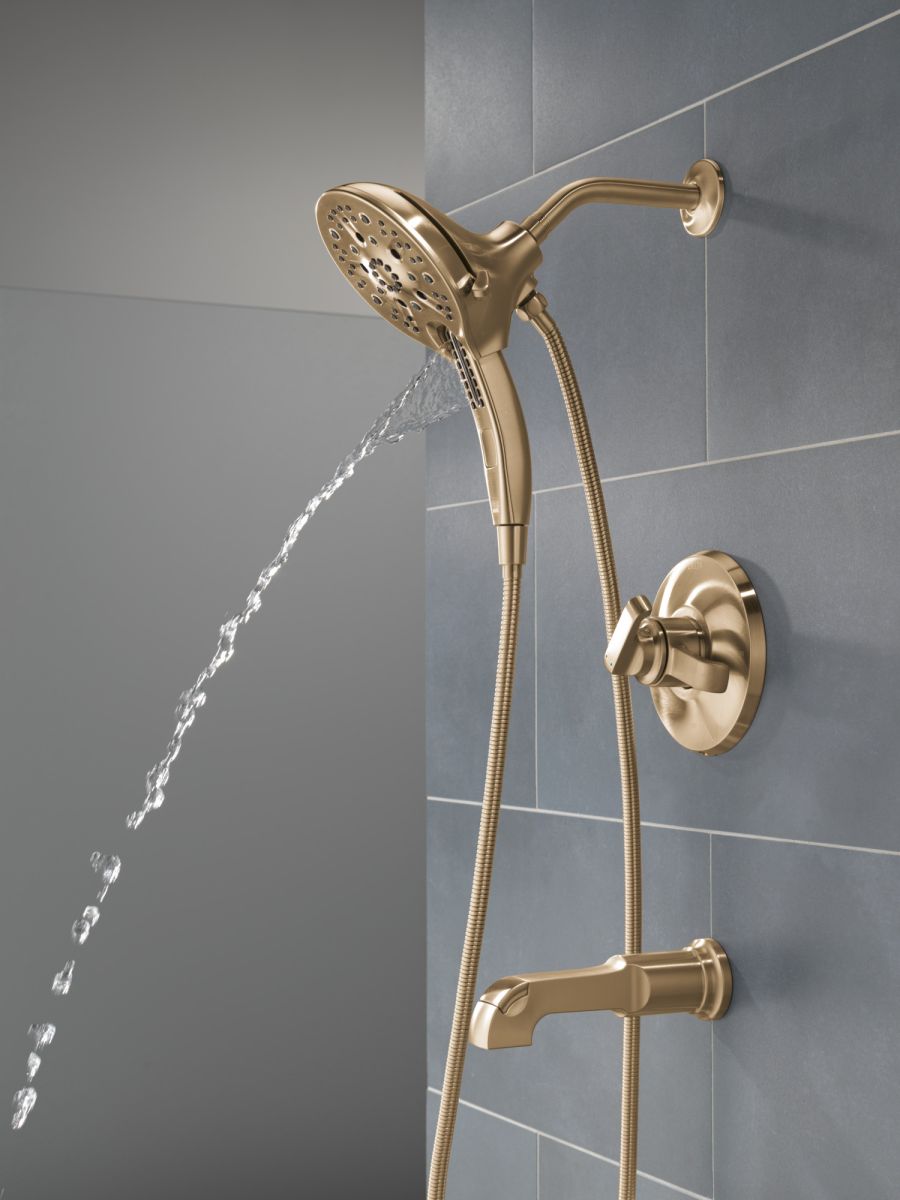 DELTA Tetra 17 Series Tub Shower Trim — Lumicoat® Champagne Bronze