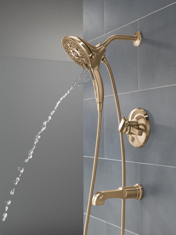DELTA Tetra 17 Series Tub Shower Trim — Lumicoat® Champagne Bronze
