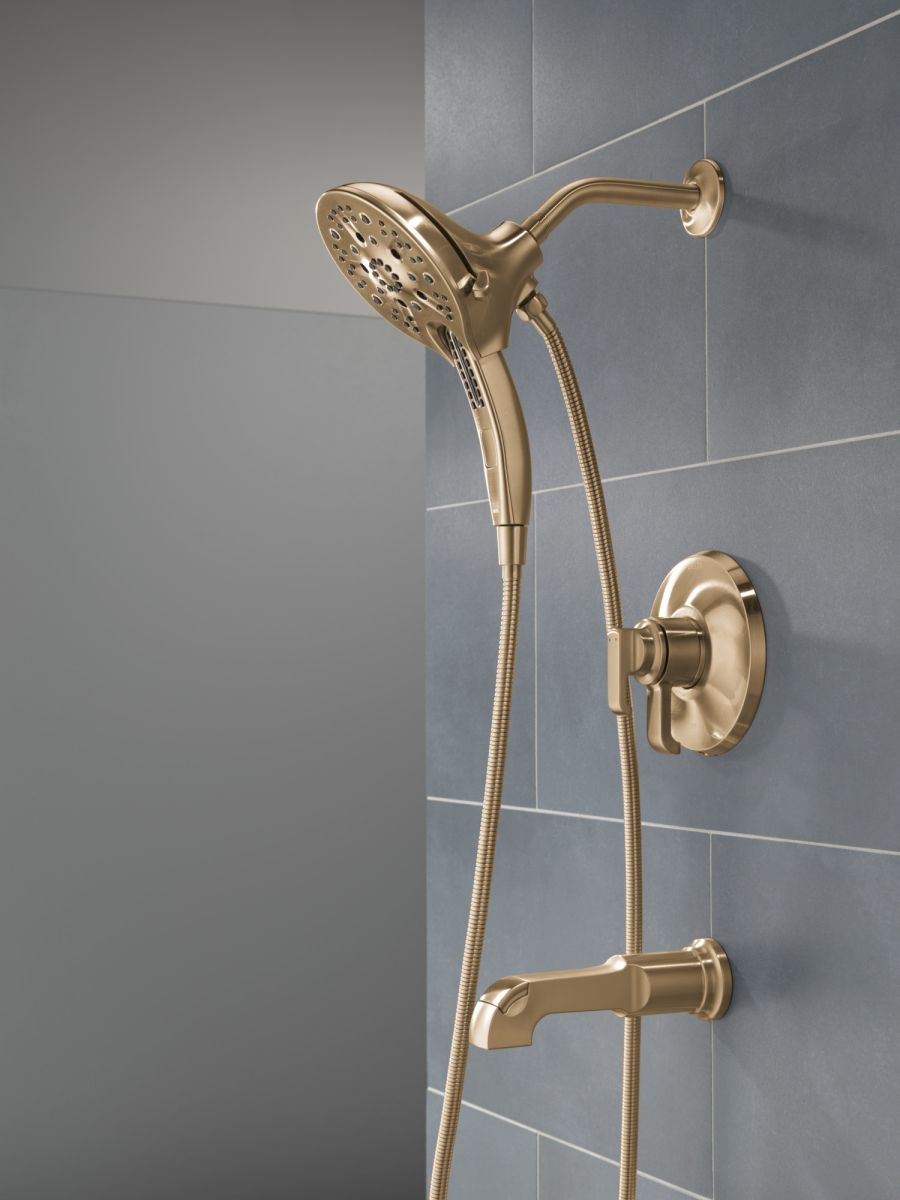 DELTA Tetra 17 Series Tub Shower Trim — Lumicoat® Champagne Bronze