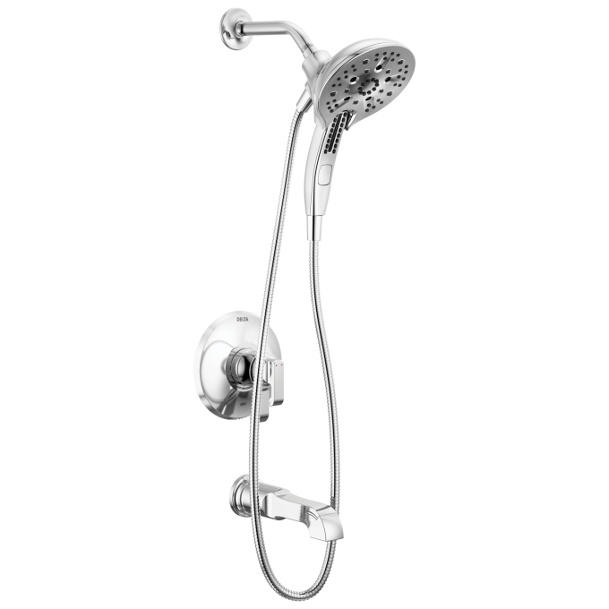 DELTA Tetra 17 Series Tub Shower Trim — Lumicoat® Chrome